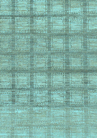 Checkered Light Blue Modern Rug, abs1353lblu