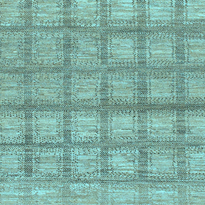 Checkered Light Blue Modern Rug, abs1353lblu