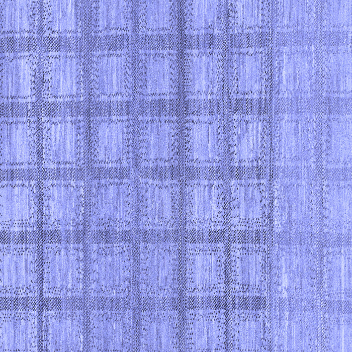 Square Checkered Blue Modern Rug, abs1353blu