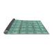 Sideview of Checkered Light Blue Modern Rug, abs1353lblu