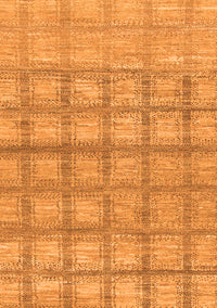 Checkered Orange Modern Rug, abs1353org