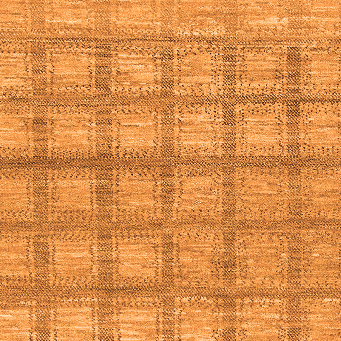 Checkered Orange Modern Rug, abs1353org