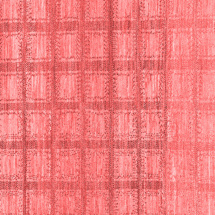 Machine Washable Checkered Red Modern Rug, wshabs1353red