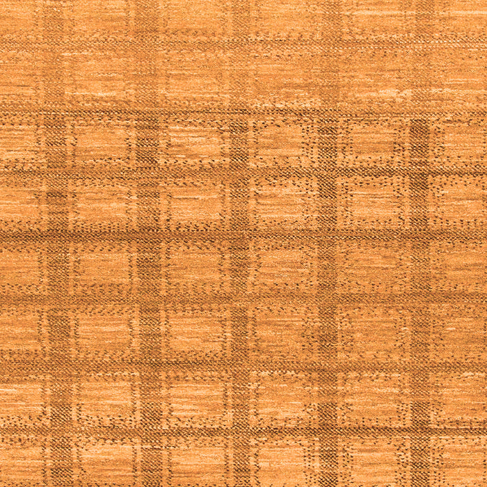Square Checkered Orange Modern Rug, abs1353org