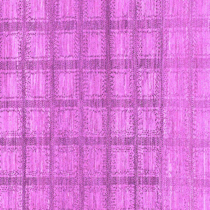 Square Machine Washable Checkered Purple Modern Area Rugs, wshabs1353pur