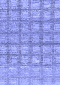 Checkered Blue Modern Rug, abs1353blu