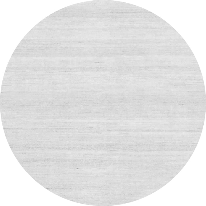 Round Solid Gray Modern Rug, abs1354gry