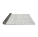 Sideview of Solid Gray Modern Rug, abs1354gry