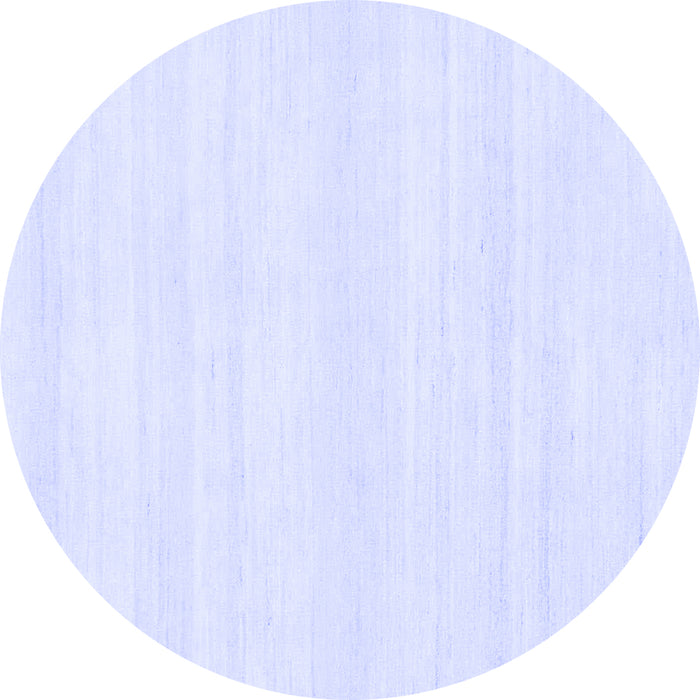 Round Solid Blue Modern Rug, abs1354blu