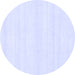 Round Solid Blue Modern Rug, abs1354blu