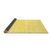 Sideview of Solid Yellow Modern Rug, abs1354yw