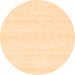 Round Solid Orange Modern Rug, abs1354org