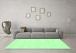 Machine Washable Solid Emerald Green Modern Area Rugs in a Living Room,, wshabs1354emgrn