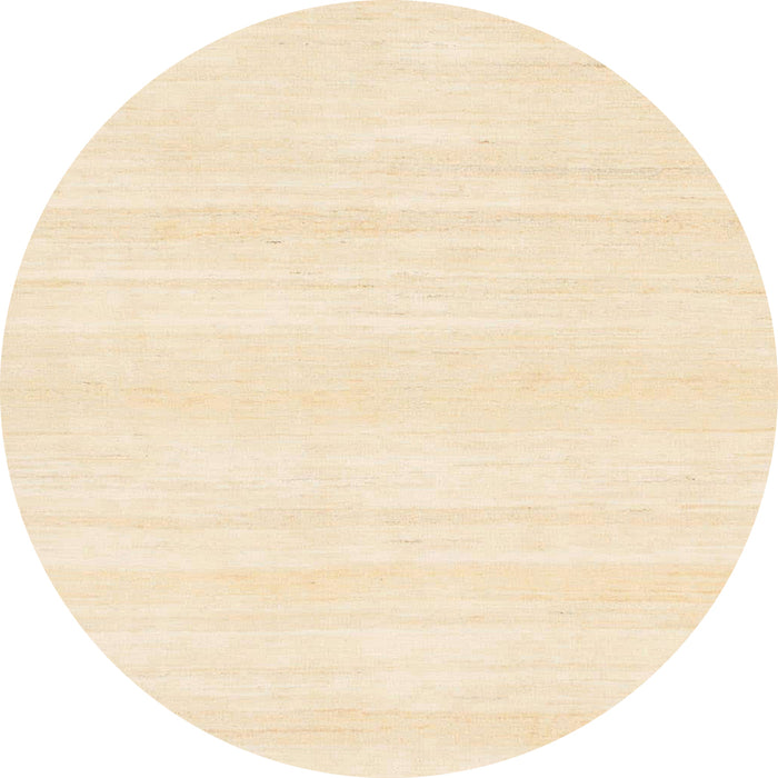 Round Abstract Khaki Gold Solid Rug, abs1354