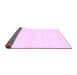 Sideview of Solid Purple Modern Rug, abs1354pur