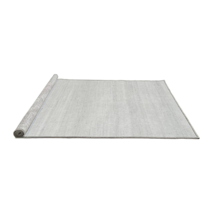 Sideview of Machine Washable Solid Gray Modern Rug, wshabs1354gry