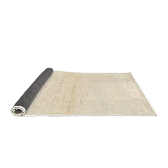 Sideview of Abstract Beige Solid Rug, abs1355
