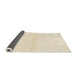 Sideview of Abstract Beige Solid Rug, abs1355