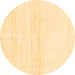 Round Solid Brown Modern Rug, abs1355brn