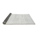 Sideview of Solid Gray Modern Rug, abs1355gry