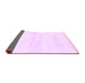 Sideview of Solid Purple Modern Rug, abs1355pur