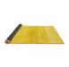 Sideview of Solid Yellow Modern Rug, abs1356yw