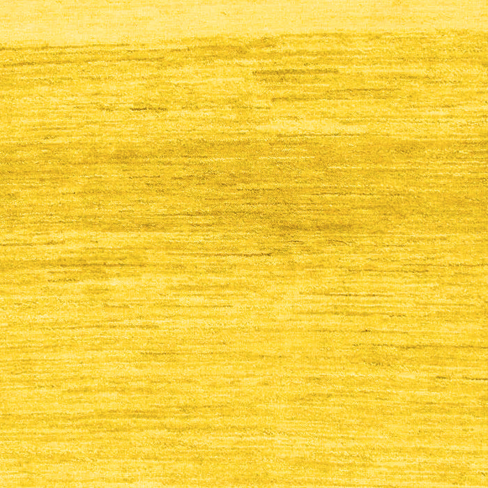 Machine Washable Solid Yellow Modern Rug, wshabs1356yw