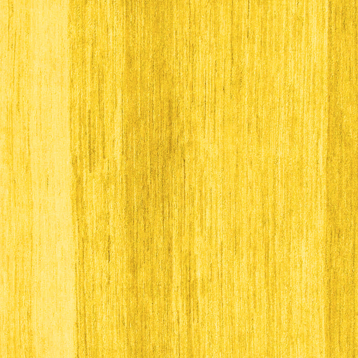 Square Solid Yellow Modern Rug, abs1356yw