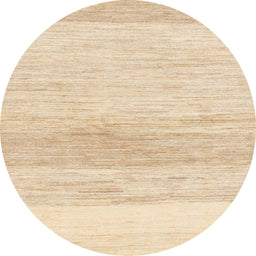 Round Abstract Khaki Gold Solid Rug, abs1356