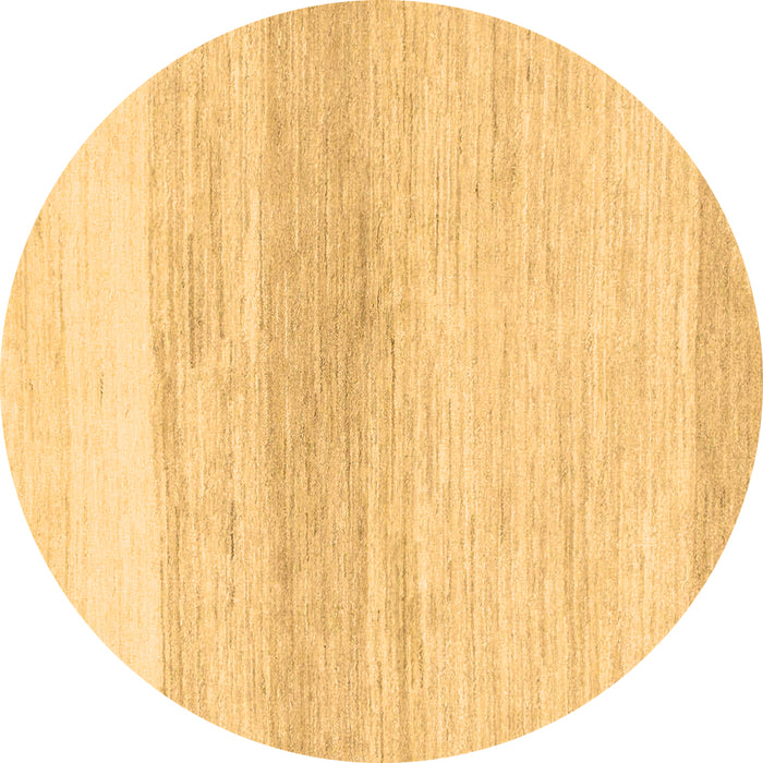 Round Solid Brown Modern Rug, abs1356brn
