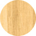 Round Solid Brown Modern Rug, abs1356brn