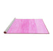 Sideview of Machine Washable Solid Pink Modern Rug, wshabs1356pnk