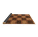 Sideview of Checkered Brown Modern Rug, abs1357brn