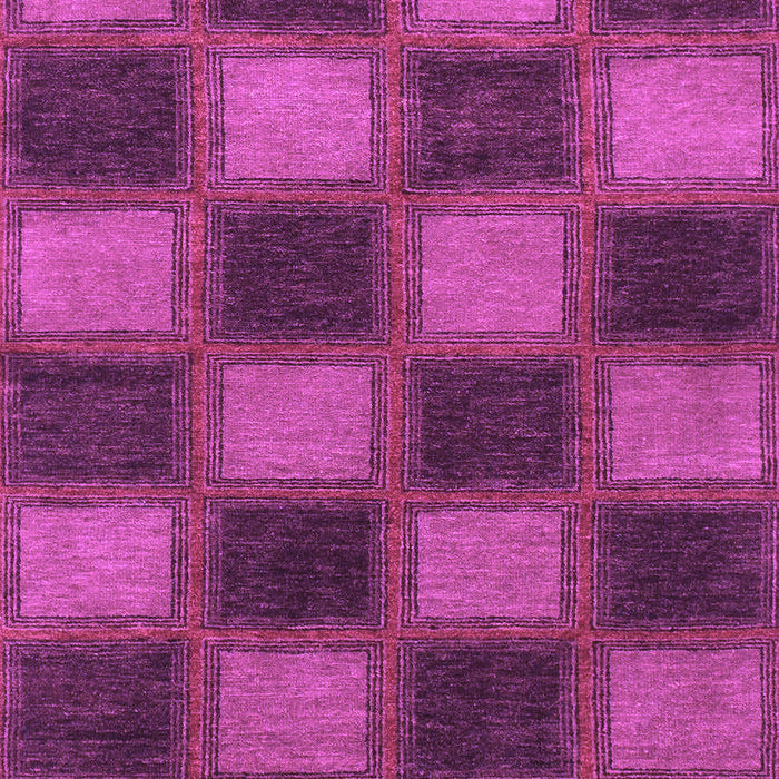 Machine Washable Checkered Purple Modern Area Rugs, wshabs1357pur