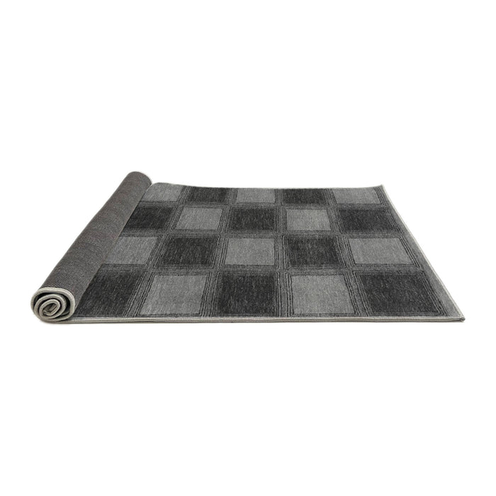 Sideview of Checkered Gray Modern Rug, abs1357gry