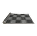 Sideview of Checkered Gray Modern Rug, abs1357gry