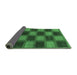 Sideview of Checkered Emerald Green Modern Rug, abs1357emgrn