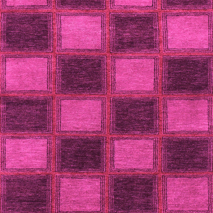 Machine Washable Checkered Pink Modern Rug, wshabs1357pnk