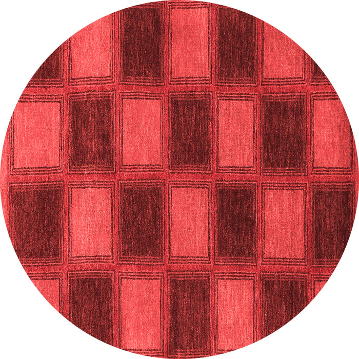 Checkered Red Modern Rug, abs1357red