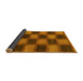 Sideview of Checkered Yellow Modern Rug, abs1357yw