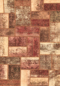 Patchwork Brown Transitional Rug, abs1358brn