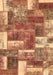 Patchwork Brown Transitional Rug, abs1358brn