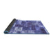 Sideview of Patchwork Blue Transitional Rug, abs1358blu