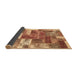 Sideview of Patchwork Brown Transitional Rug, abs1358brn