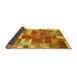 Sideview of Patchwork Yellow Transitional Rug, abs1358yw