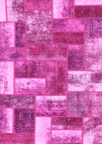 Patchwork Pink Transitional Rug, abs1358pnk