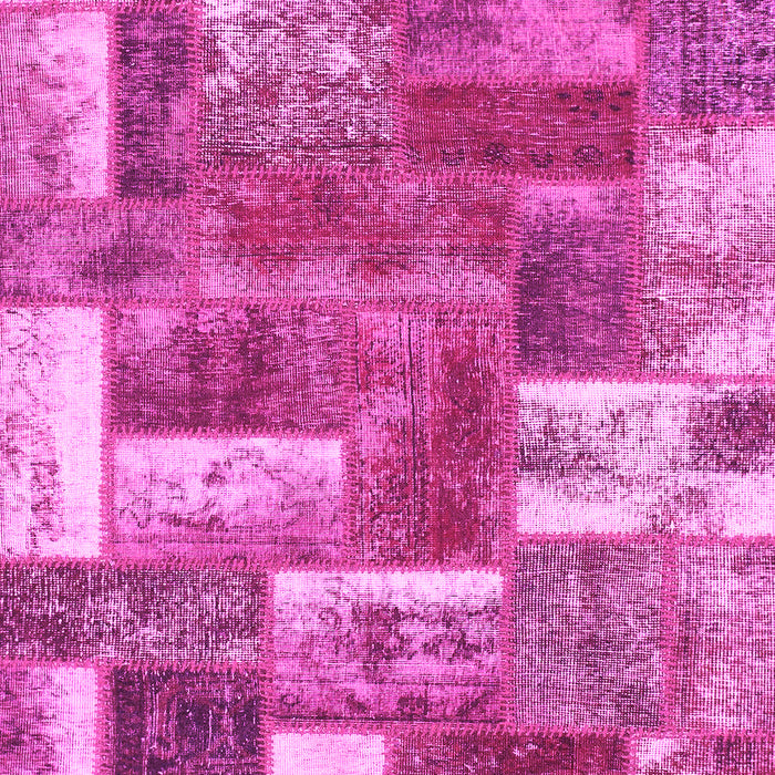 Patchwork Pink Transitional Rug, abs1358pnk