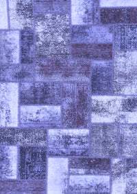 Patchwork Blue Transitional Rug, abs1358blu