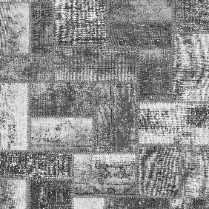 Patchwork Gray Transitional Rug, abs1358gry