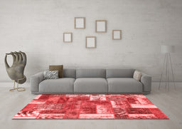 Transitional Red Washable Rugs